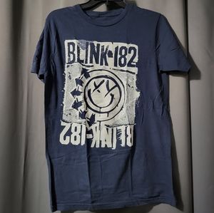 Blink-182 Logo Blue Band T-Shirt Medium